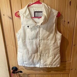 Old Navy Cream Puffer Vest